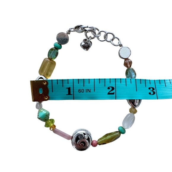 Brighton Contempo Silver and Multicolor Glass Beads Retired Design - Picture 4 of 5
